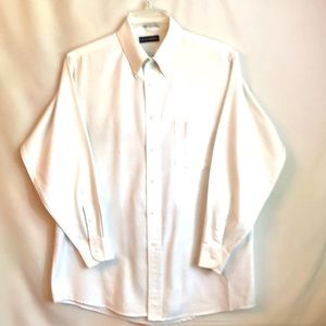 Men’s White Oxford Cloth Shirt, Size 16